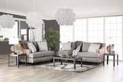 Plush microfiber US-made living room sofa