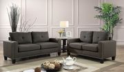 Graphite gray fabric sofa in contemporary style main photo