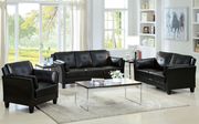 Casual black contemporary affordable sofa main photo