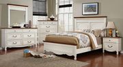 White/oak contemporary cottage style king bed main photo