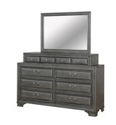 Light gray finish dresser