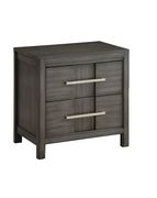 Stylish and affordable light gray nightstand main photo