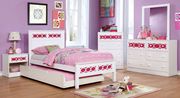 Pink & white contemporary style kids bedroom main photo