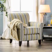 Chenille fabric striped casual style chair main photo