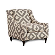Neutral ivory fabric color chair us-made main photo