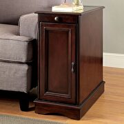 Cherry transitional side table w/ usb main photo