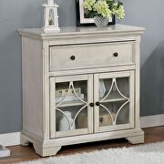 Antique white wood transitional cabinet main photo