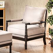 Beige contemporary accent chair main photo