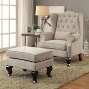 Beige Traditional Accent Chair main photo