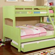 Prismo (Green) Solid wood bunk bed in green finish