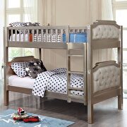 Champagne finish transitional twin/twin bunk bed main photo