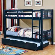 Cameron (Blue) TT Twin/twin bunk bed in blue finish