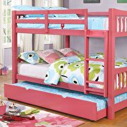 Cameron (Pink) Full/full bunk bed in pink finish