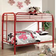 Opal (Red) TT Red transitional twin/twin bunk bed