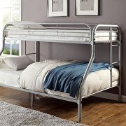 Opal (Silver) TF Silver transitional twin/full bunk bed