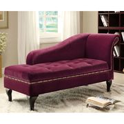 Red Violet Contemporary Storage Chaise main photo