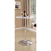 White round top contemporary bar table main photo
