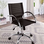 Black contemporary office chair main photo