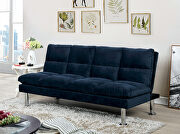 Navy contemporary futon sofa