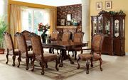 Antique cherry traditional family size dining table main photo