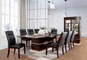 Dark cherry contemporary style large dining table