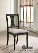 Light gray upholstered seat dining chair