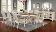 Arcadia (White) Antique White Rustic Family Size Dining Table