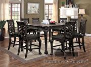Petersburg (Gray) Dark gray traditional counter ht. table