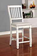 Antique white transitional counter ht. chair