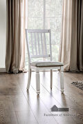 Vintage white dining chair main photo