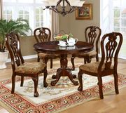 Elana RT Traditional brown cherry wood round table