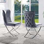 Metal construction dining chair main photo