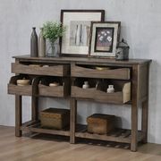 Light oak wood server