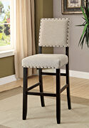 Sania II Antique black/ beige rustic counter ht. chair