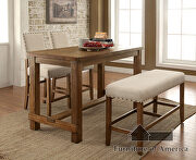 Rustic oak contemporary counter ht. table