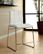 Richfield White leatherette padded counter ht. chair