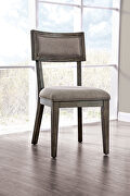 Gray upholstered seat dining chair main photo