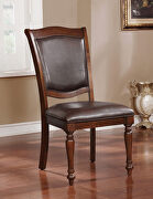 Brown cherry/ espresso traditional dining chair