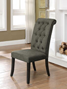 Sania V Gray/antique black rustic side chair