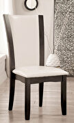 Manhattan (Gray) Gray/ white padded seat & back dining chair