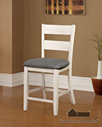 Gray padded fabric seat counter ht. chair main photo