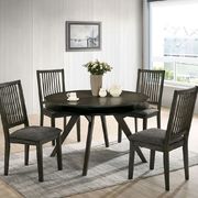 Gray mid-century modern round table