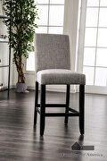 Light gray finish padded fabric seat counter ht. chair main photo