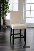 Ivory padded fabric seat counter ht. chair main photo