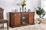 Traditional brown cherry formal buffet