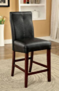 Brown cherry/ black transitional counter ht. chair