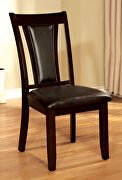 Dark cherry/ espresso transitional dining chair