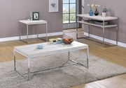 Natural/Chrome Contemporary Coffee Table main photo