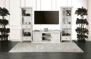 Antique white rustic 60-inch TV stand main photo