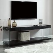 Black contemporary 60-inch TV stand main photo